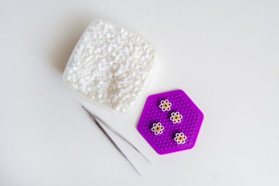 Create a Daisy Perler Bead Charm