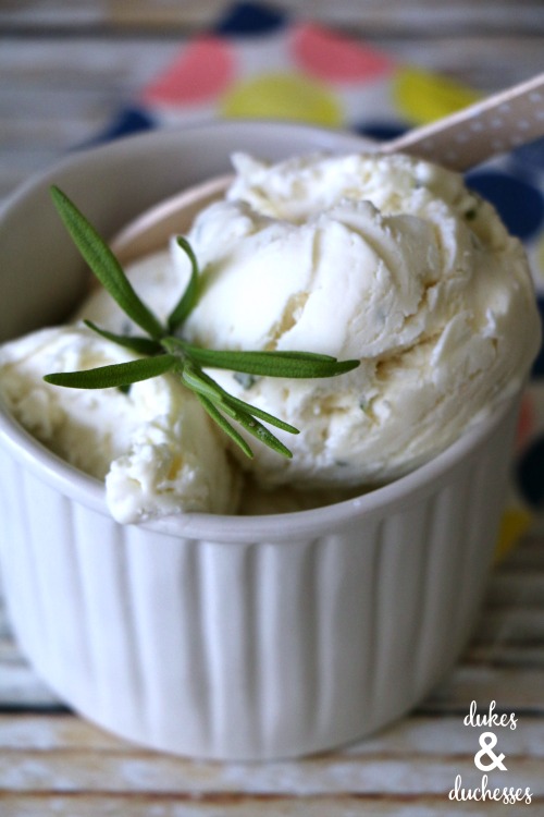 Goat Cheese Rosemary Honey No-Churn Ice Cream Recipe