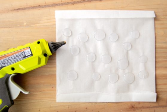 Make Mushroom Tops from Hot Glue