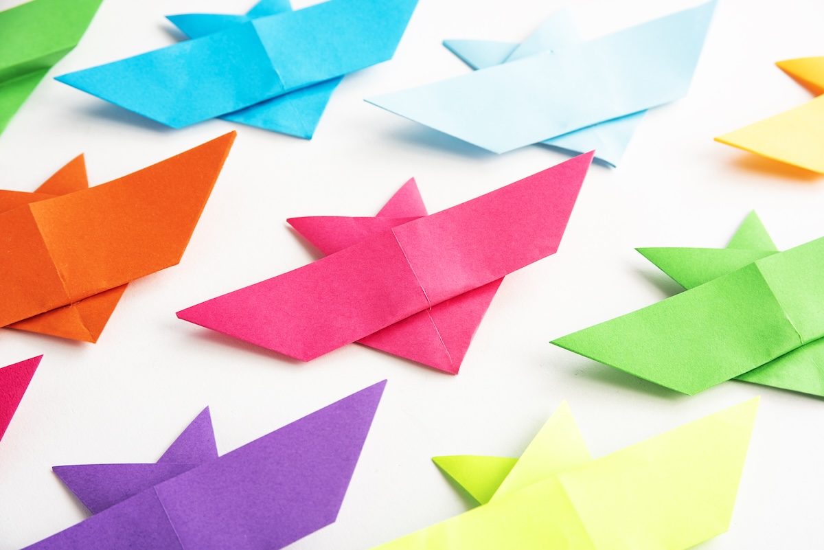 very simple origami bird