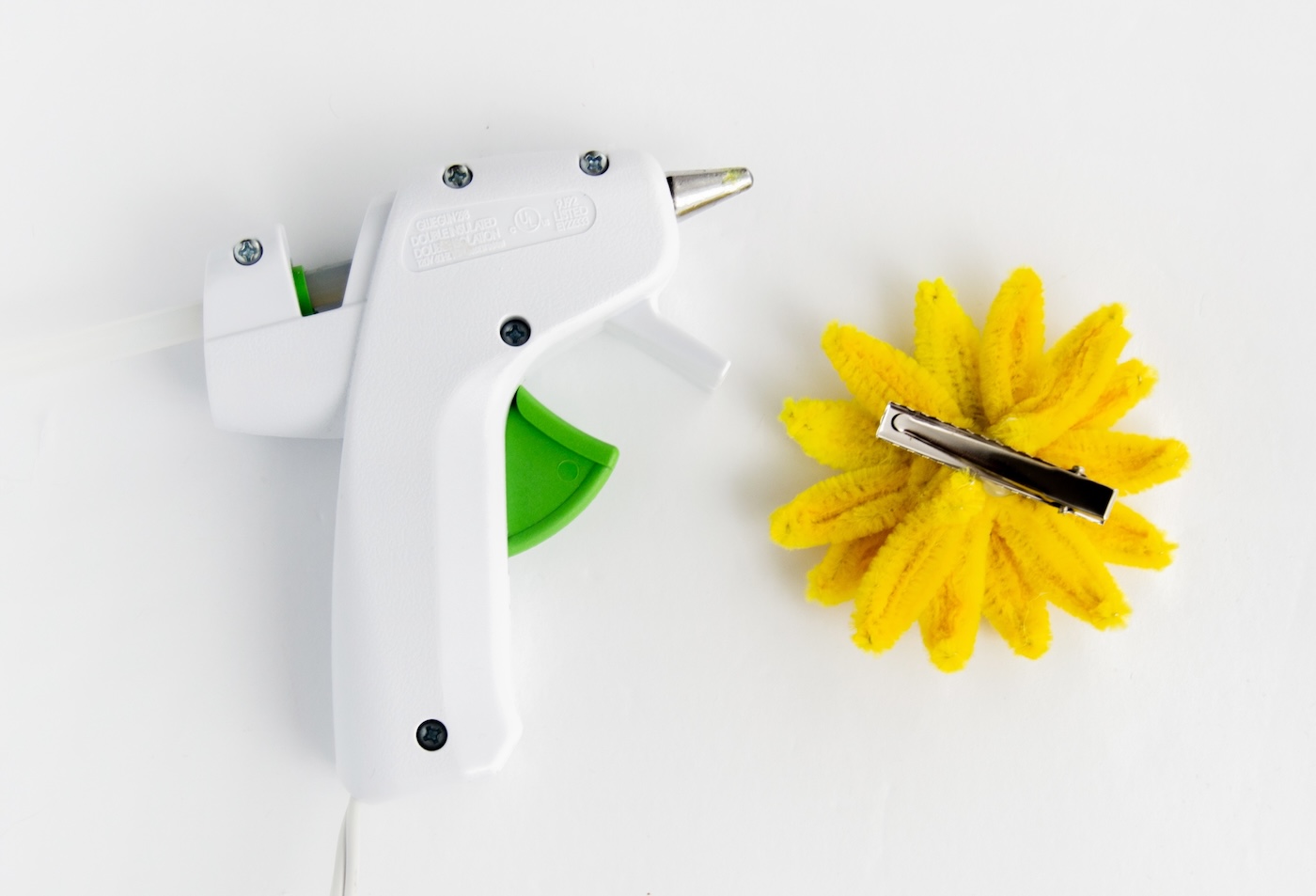 Attach Clip to Back of Flower