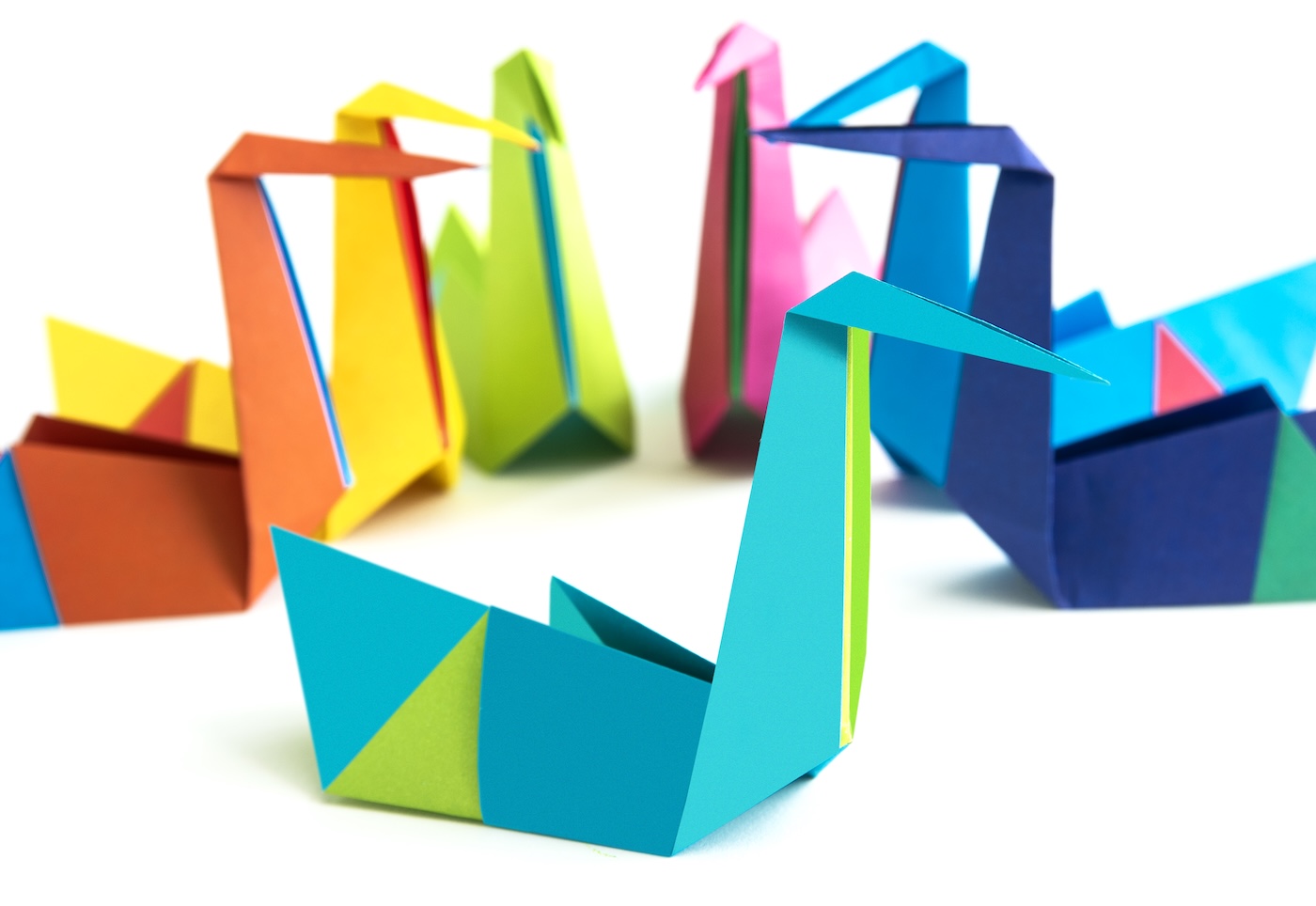 origami swans