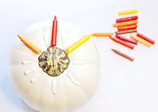 Gluing Crayons