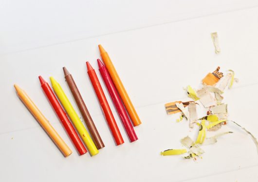 Removing Crayon Paper