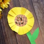 easy sunflower made from paper