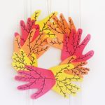 kids handprint leaves craft