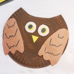 paper plate owl craft
