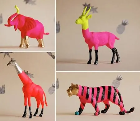 plastic animal crafts